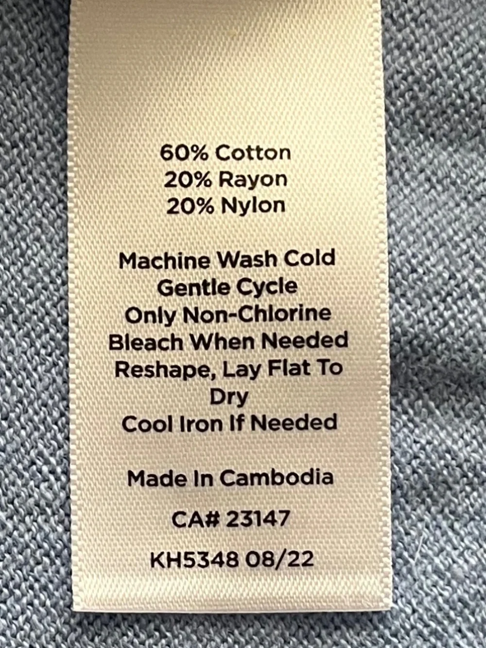Talbots Cotton Blend Blue Sweater Tank Size MP